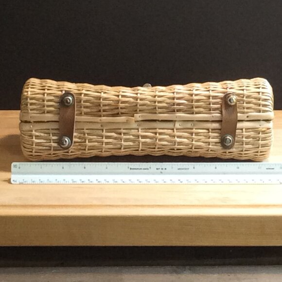 Vintage Mr. Jonas Wicker Handbag – Timeless Designer Piece, Made in Japan. Rare! - Picture 3 of 4